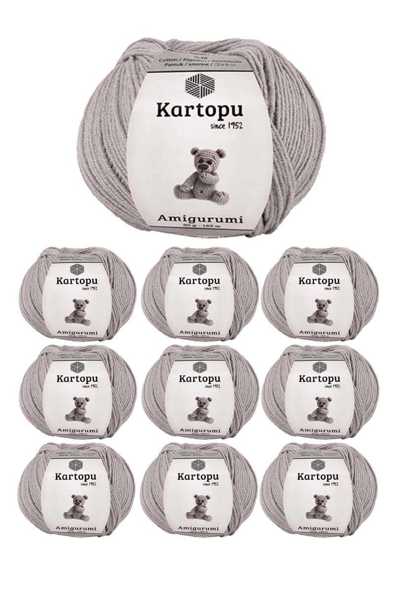 10 Adet Amigurumi El Örgü İpi 50gr 991