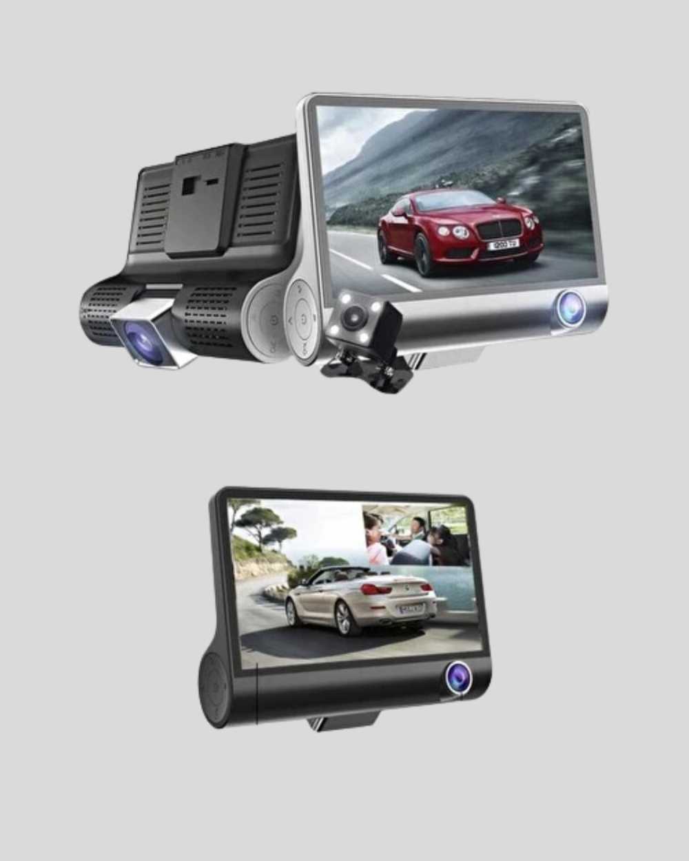 170° Geniş Açılı Araç DVR Kamerası 3'lü Full HD Park Desteği