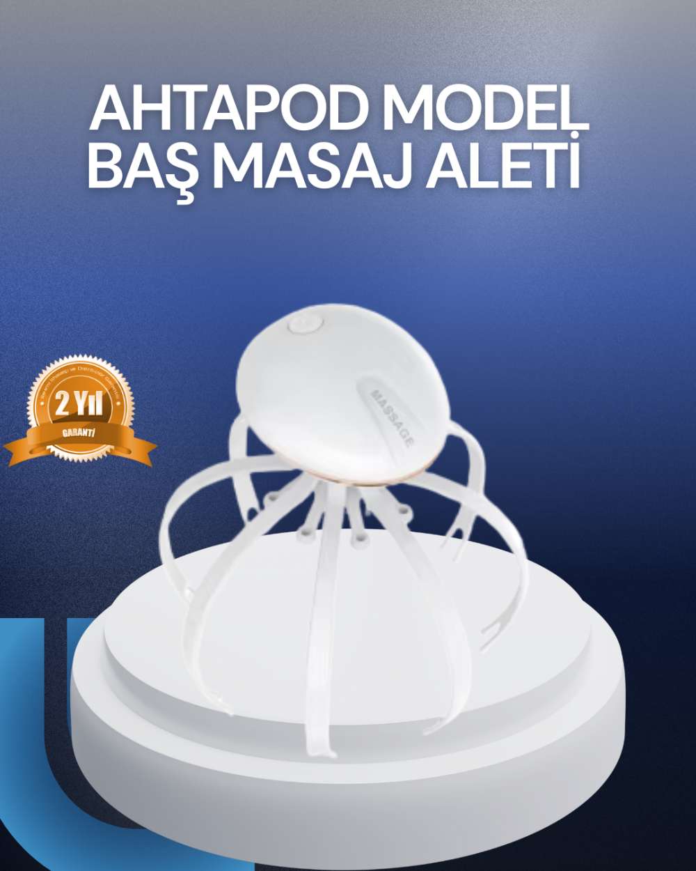 3 Kademeli Elektrikli Kafa Masaj Aleti Stres Giderici Ev Tipi Masaj