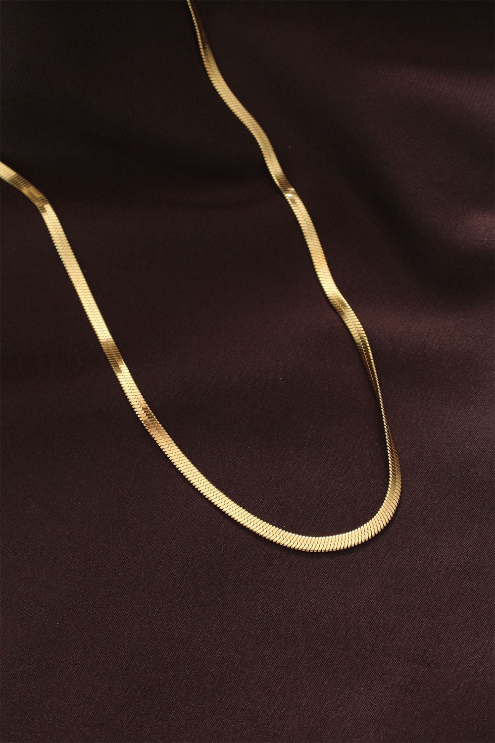 316L Çelik Gold Renk 60 cm İtalyan Zincir Kolye