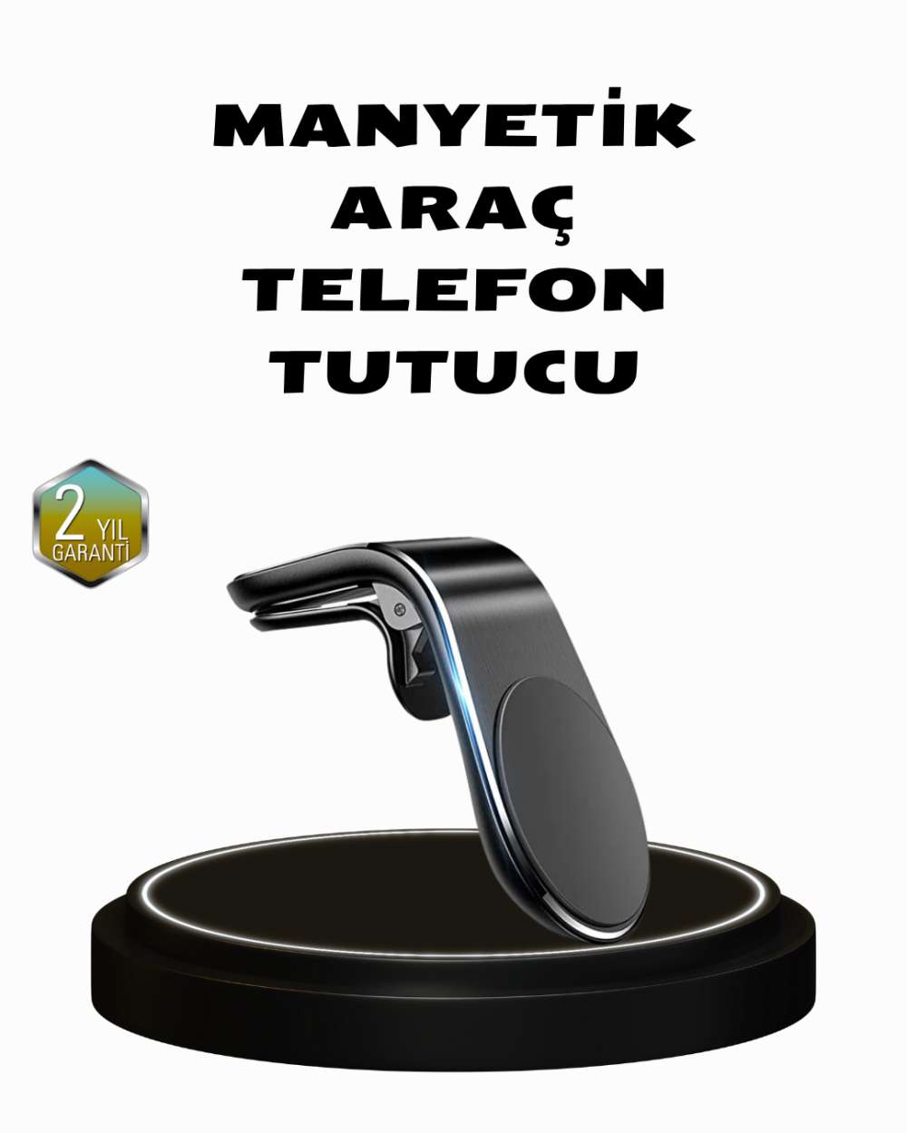 360° Dönebilen Manyetik Araç Telefon Tutucu Sarsıntısız ve Şık Tasarımlı