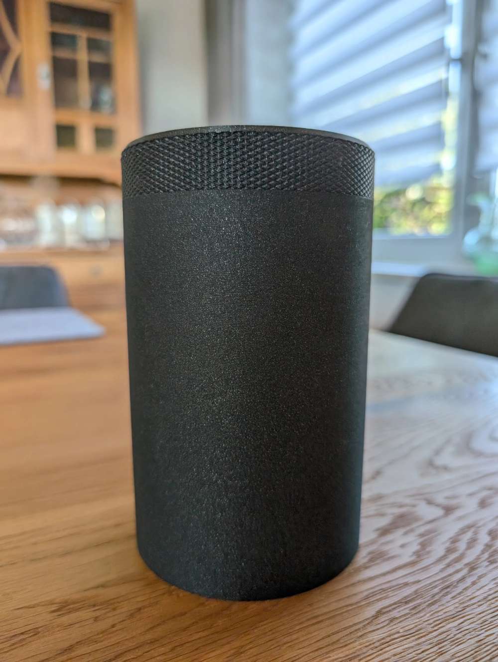 3D Baskı Vidalı Kapaklı Saklama Kavanozu Tırtıklı Kapaklı Dekoratif Mutfak Kuru Gıda Kabı 10x16 cm ~800 ml