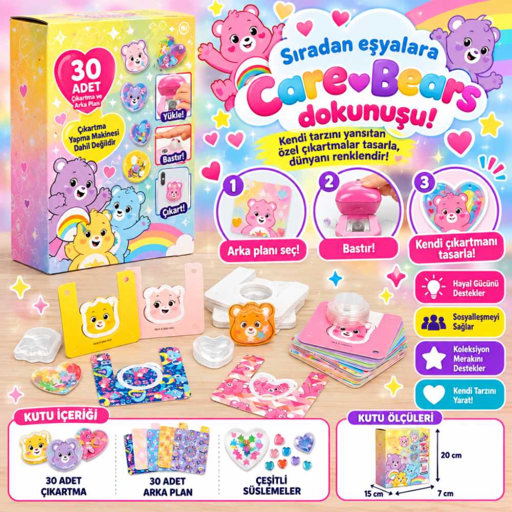 3D Çıkartma Seti Yedek Paketi