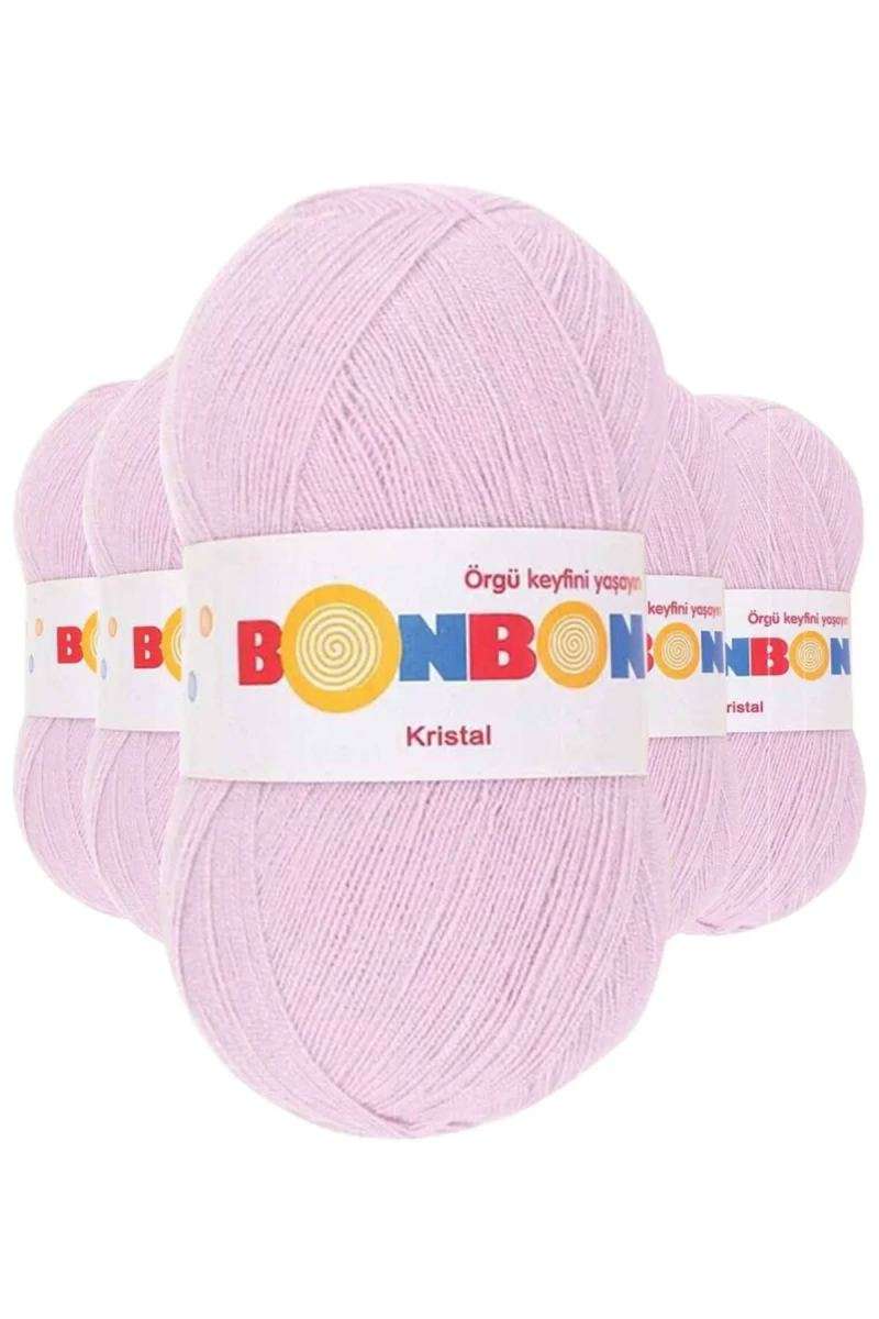 5 Adet Kristal El Örgü Lif İpi Lila 98332 - bonbon mudanis