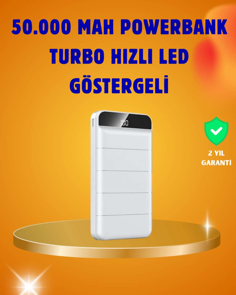 50000mAh LED Göstergeli Taşınabilir Şarj Cihazı