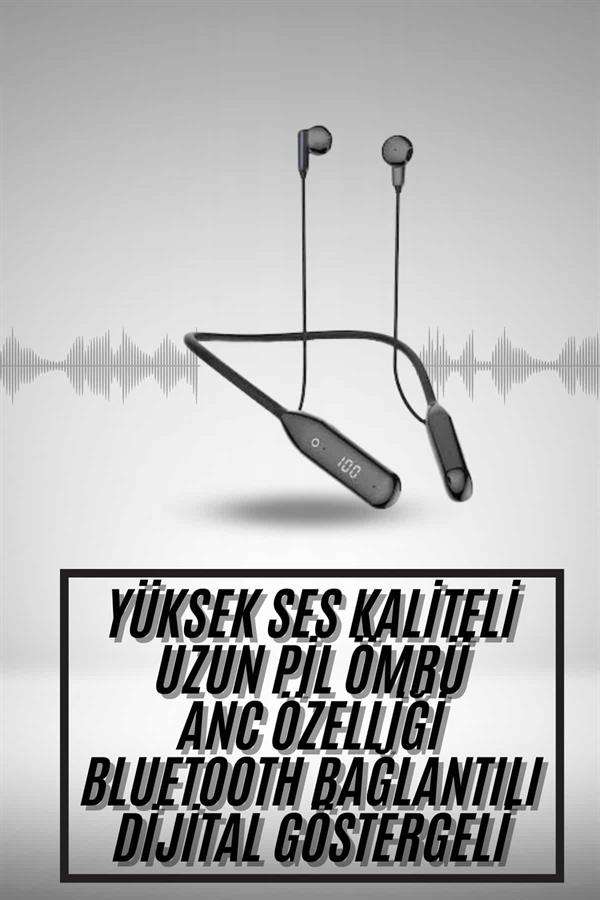 60 Saat Uyumlu Bluetooth Kulaklık Kablolu ANC Özellikli Kulaklık