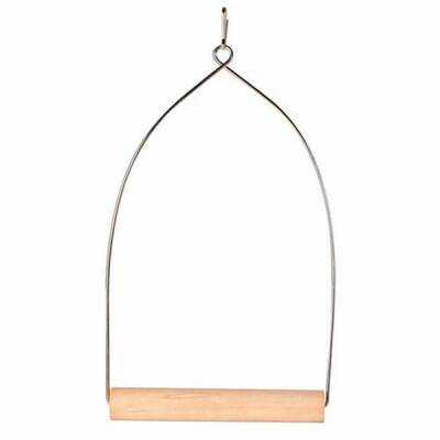 Ahşap Metal Askılı Kuş Tüneği 10,5x22,5 Cm