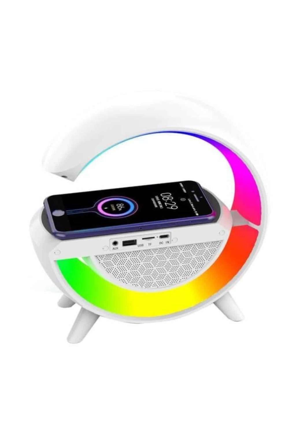 Akıllı RGB Lamba Bluetooth Hoparlör Kablosuz Şarj 1 Adet