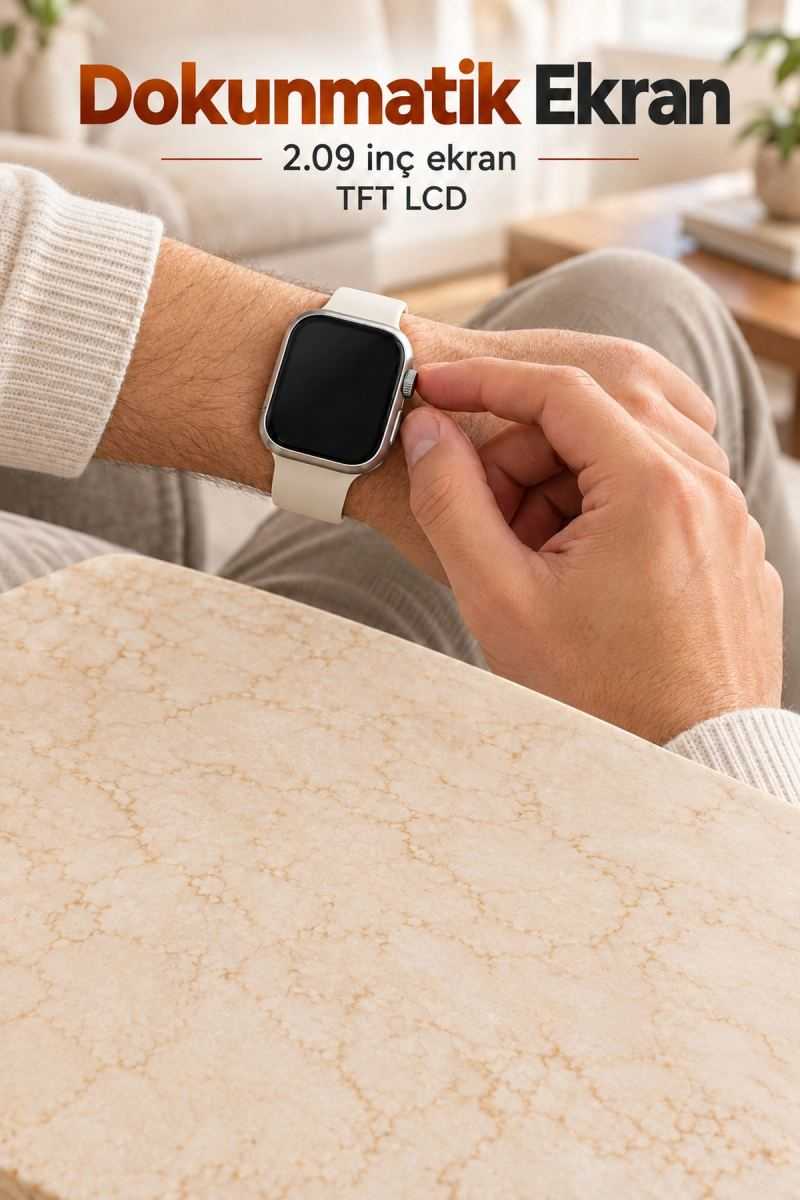 Akıllı Saat 49 Mm Kasalı Dokunmatik Ekranlı