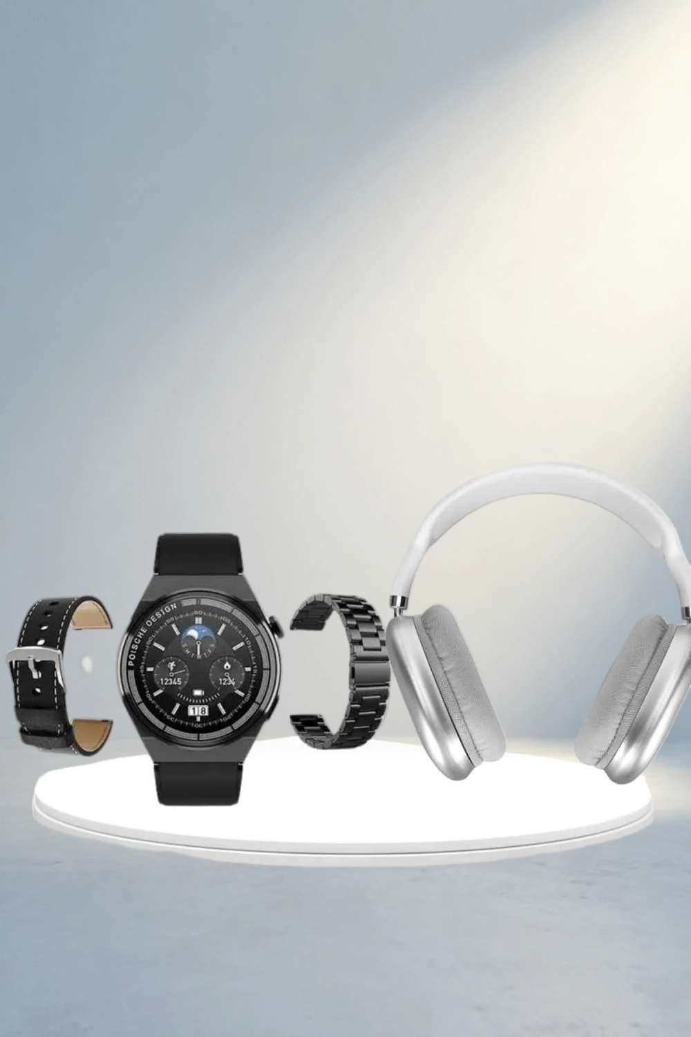 Akıllı Saat ve Kulaklık Seti Bluetooth 5.2 Uyumlu Nabız Ölçer
