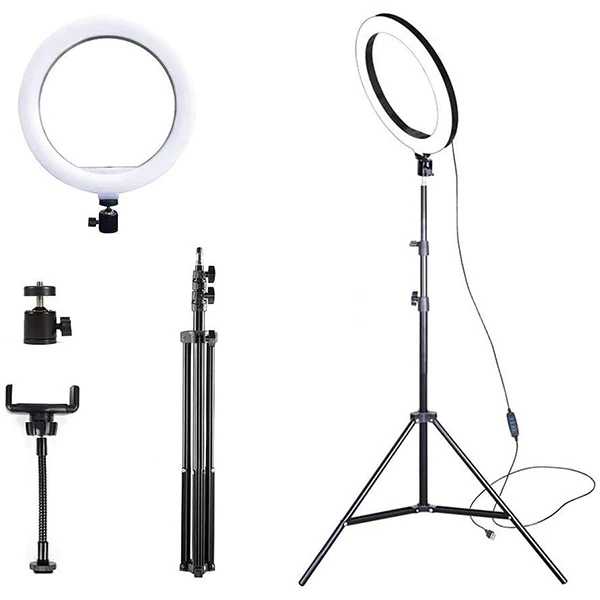 ALLY 10 İnch  Halka Led Tripod(1.30M)Youtuber Video Selfie Stüdyo Makyaj Işığı-(5775)