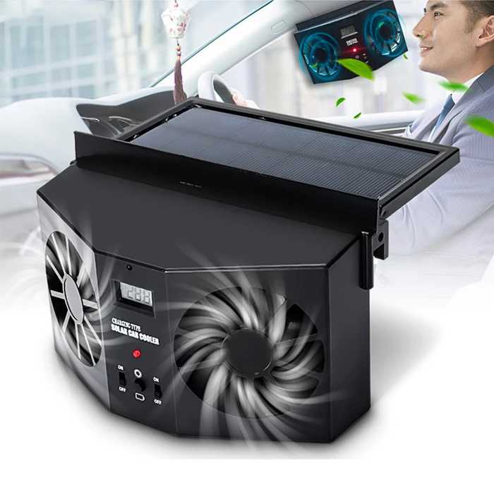 Ally R-8032 Güneş Enerjili Çift Fanlı Solar Oto Araç Havalandırma-(5775)