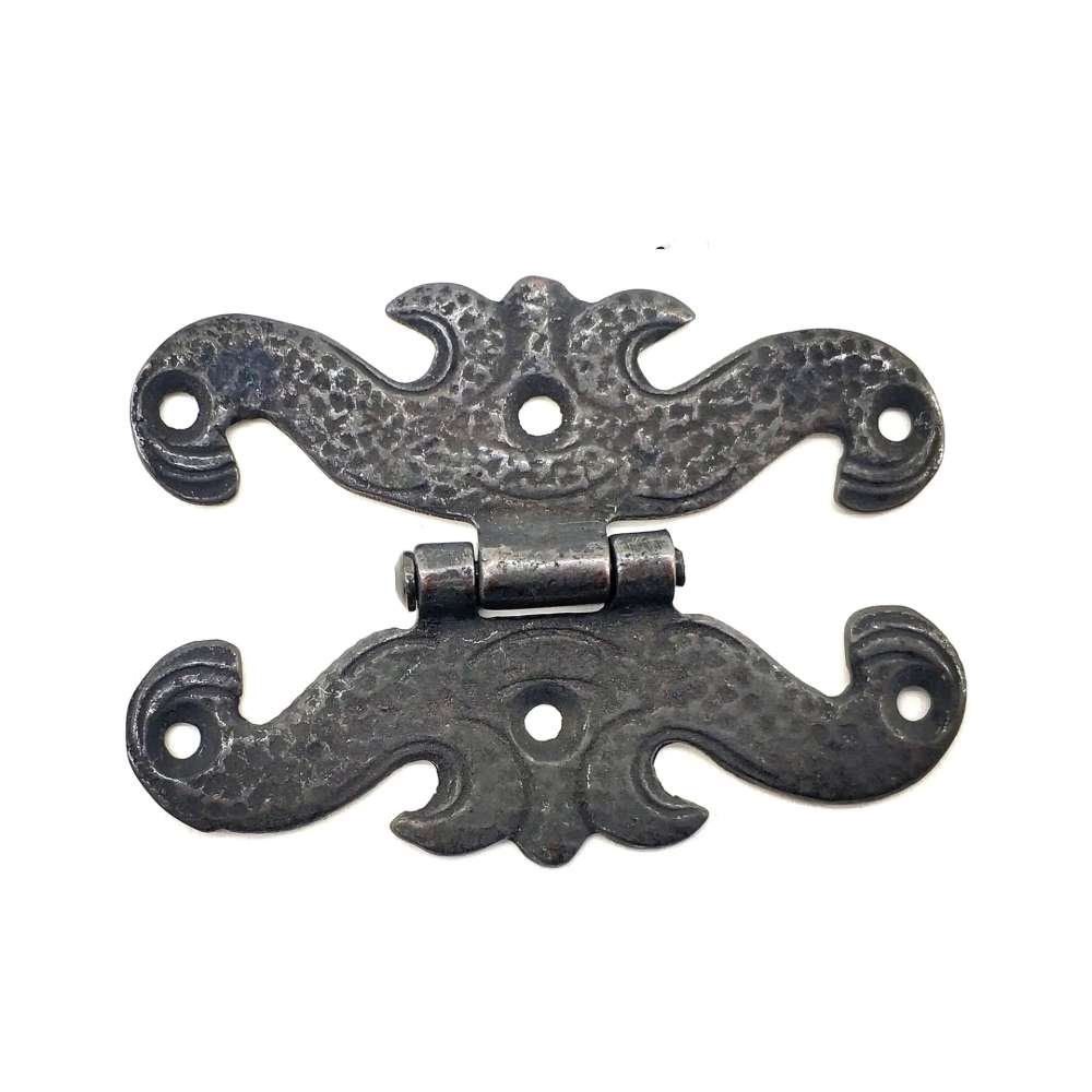Antika Tarz Dekoratif Pirinç Kelebek Menteşe - 63x45 Mm, Oksit