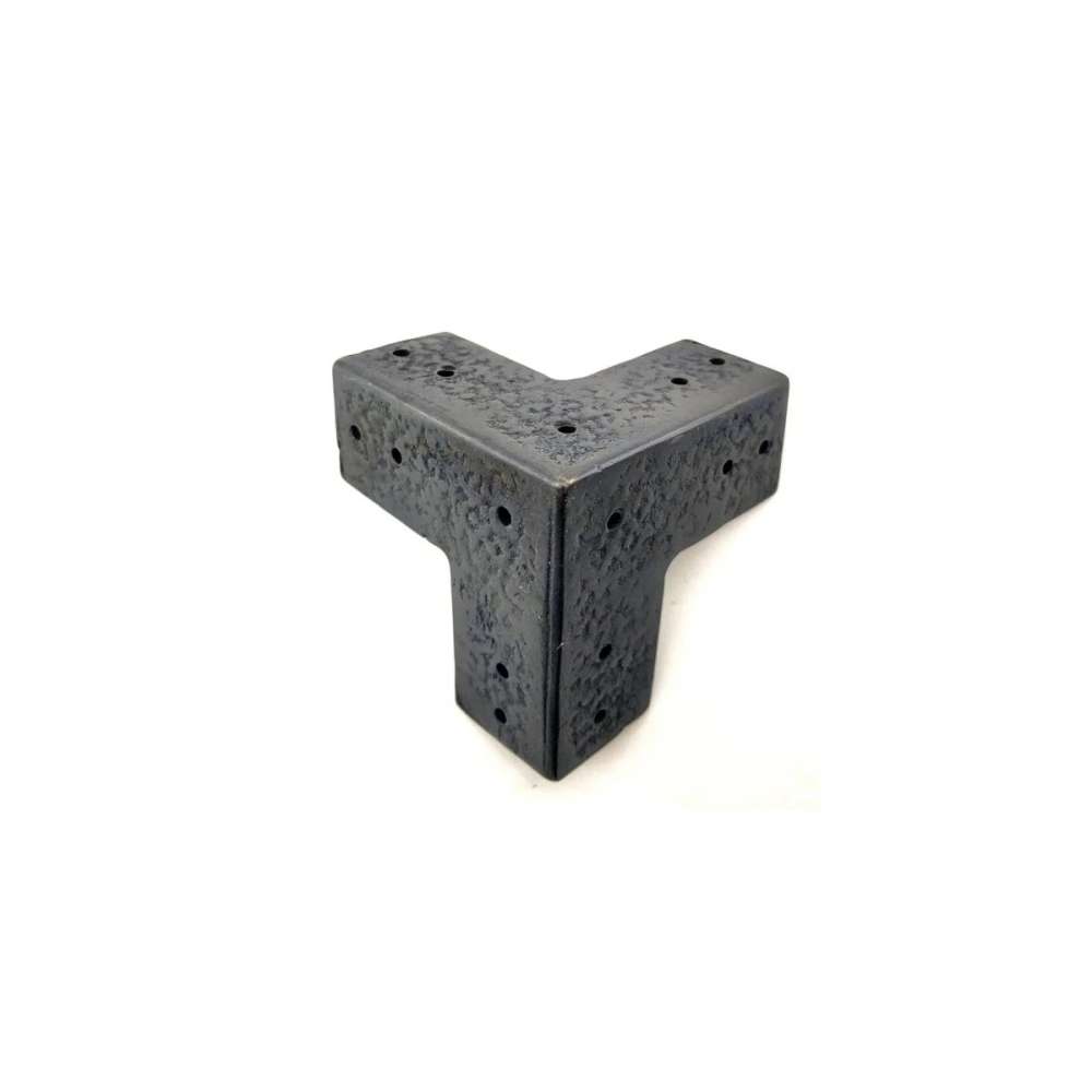 Antika Tarz Dekoratif Pirinç Köşe Gönye - 68x68 Mm, Oksit