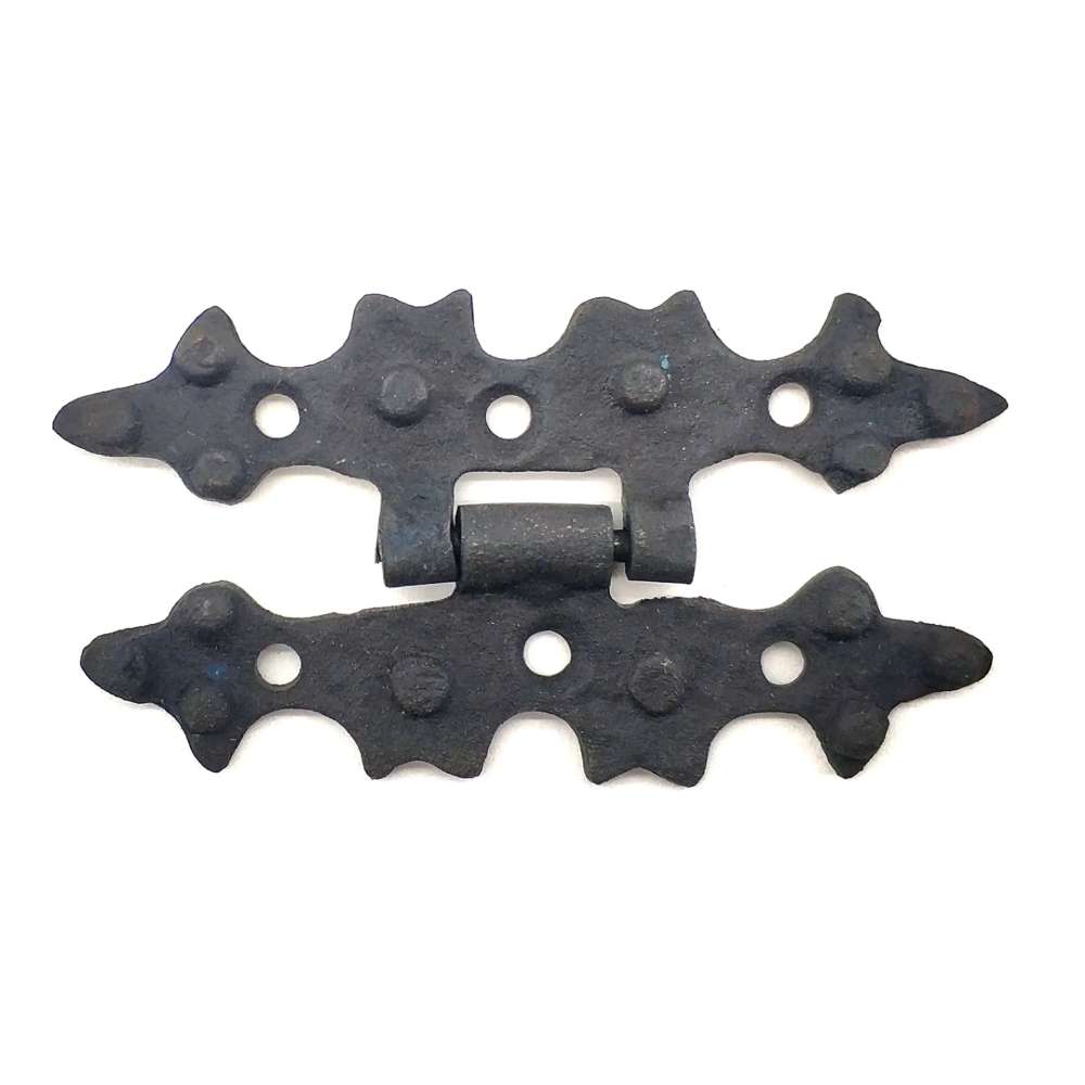 Antika Tarz Dekoratif Pirinç Yıldız Menteşe - 84x44 Mm, Oksit