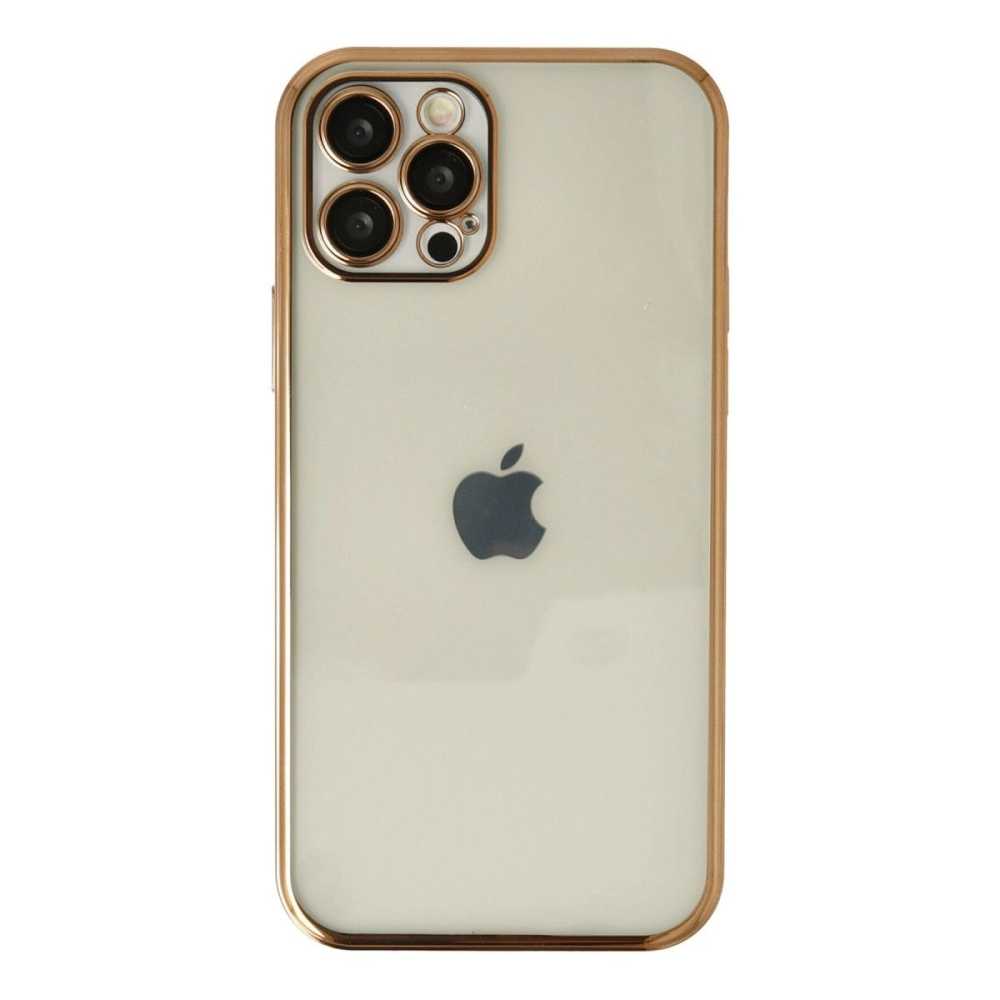 Apple İphone 12 Pro Max Kılıf Razer Lensli Silikon - Gold