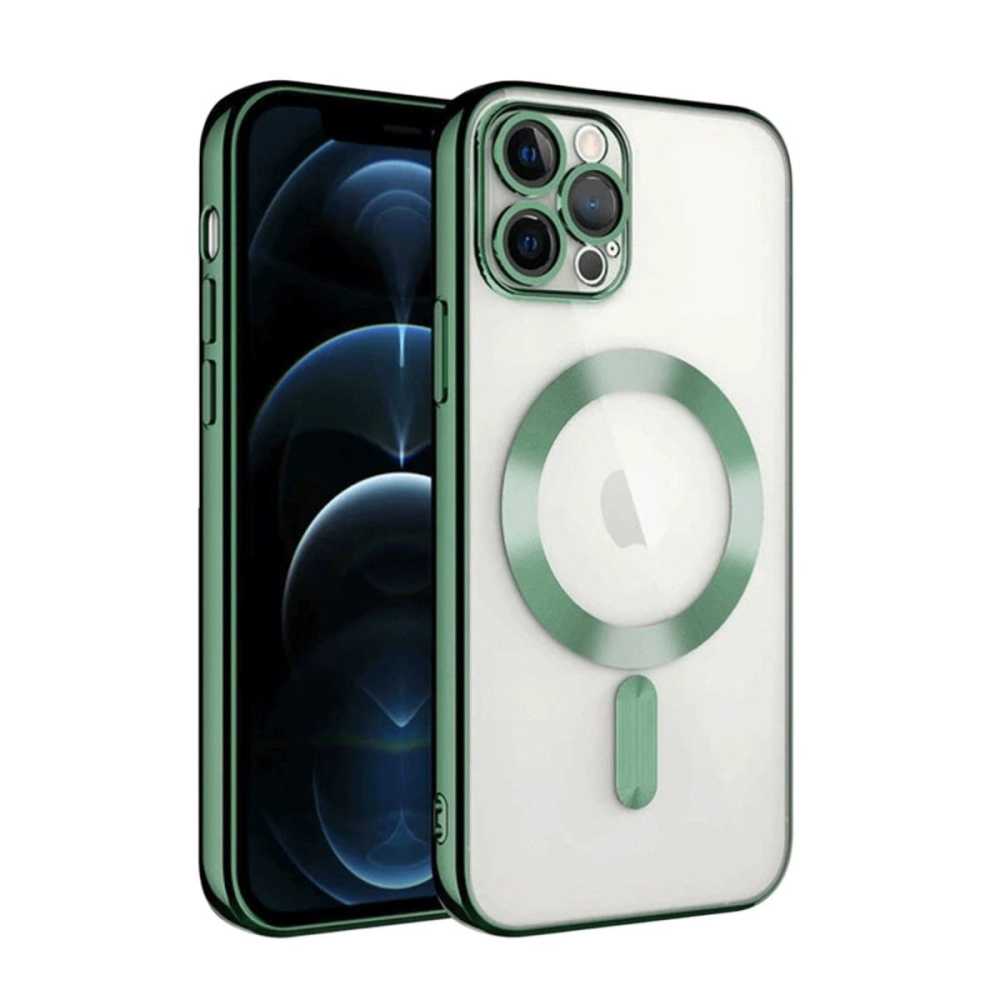 Apple İphone 13 Pro Kılıf Kross Magneticsafe Kapak - Koyu Yeşil