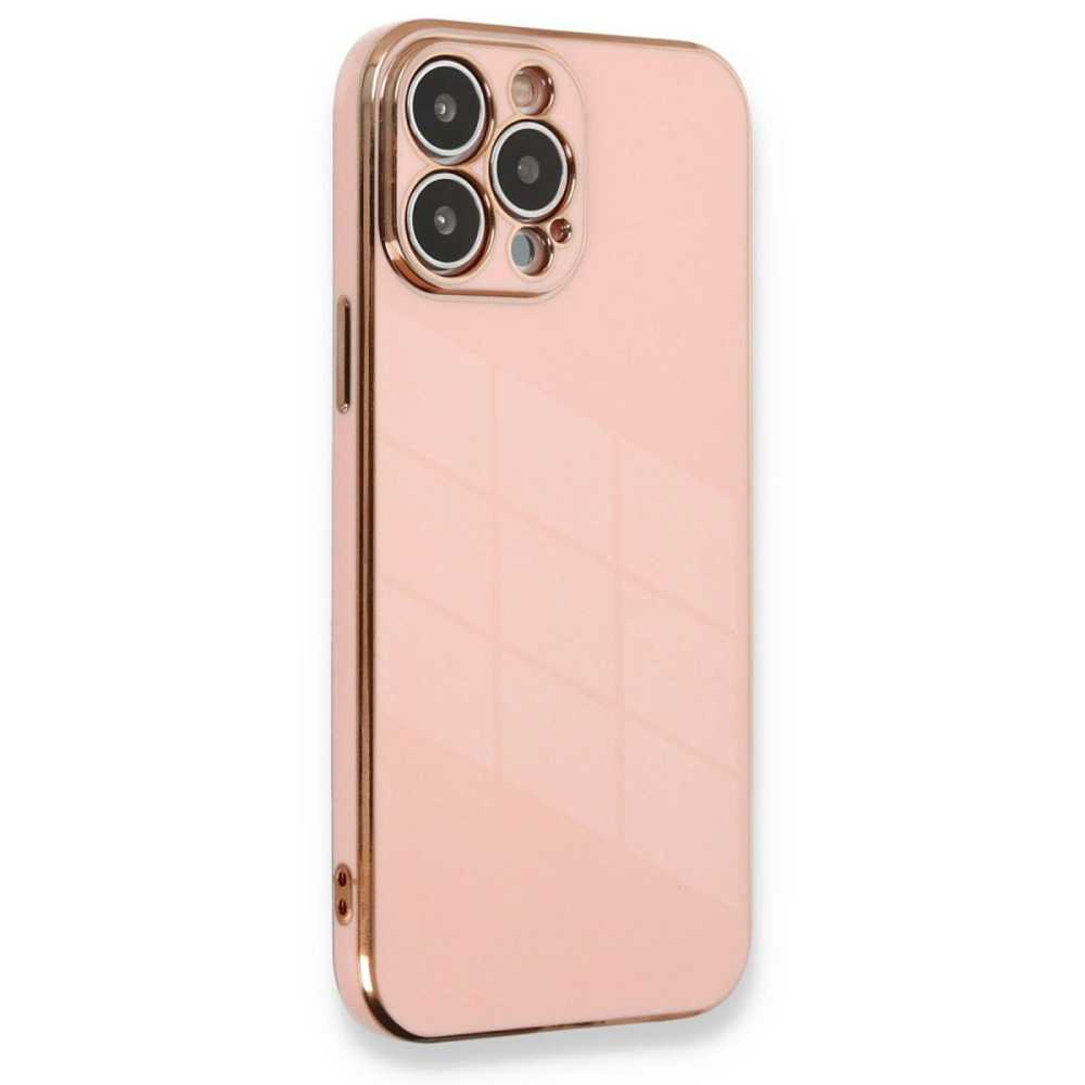 Apple İphone 13 Pro Kılıf Volet Silikon - Pembe