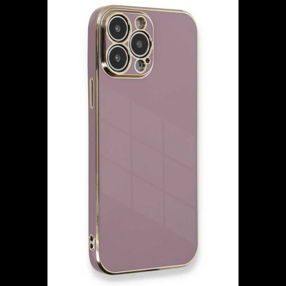 Apple iPhone 13 Pro Max Kılıf Volet Silikon - Mor