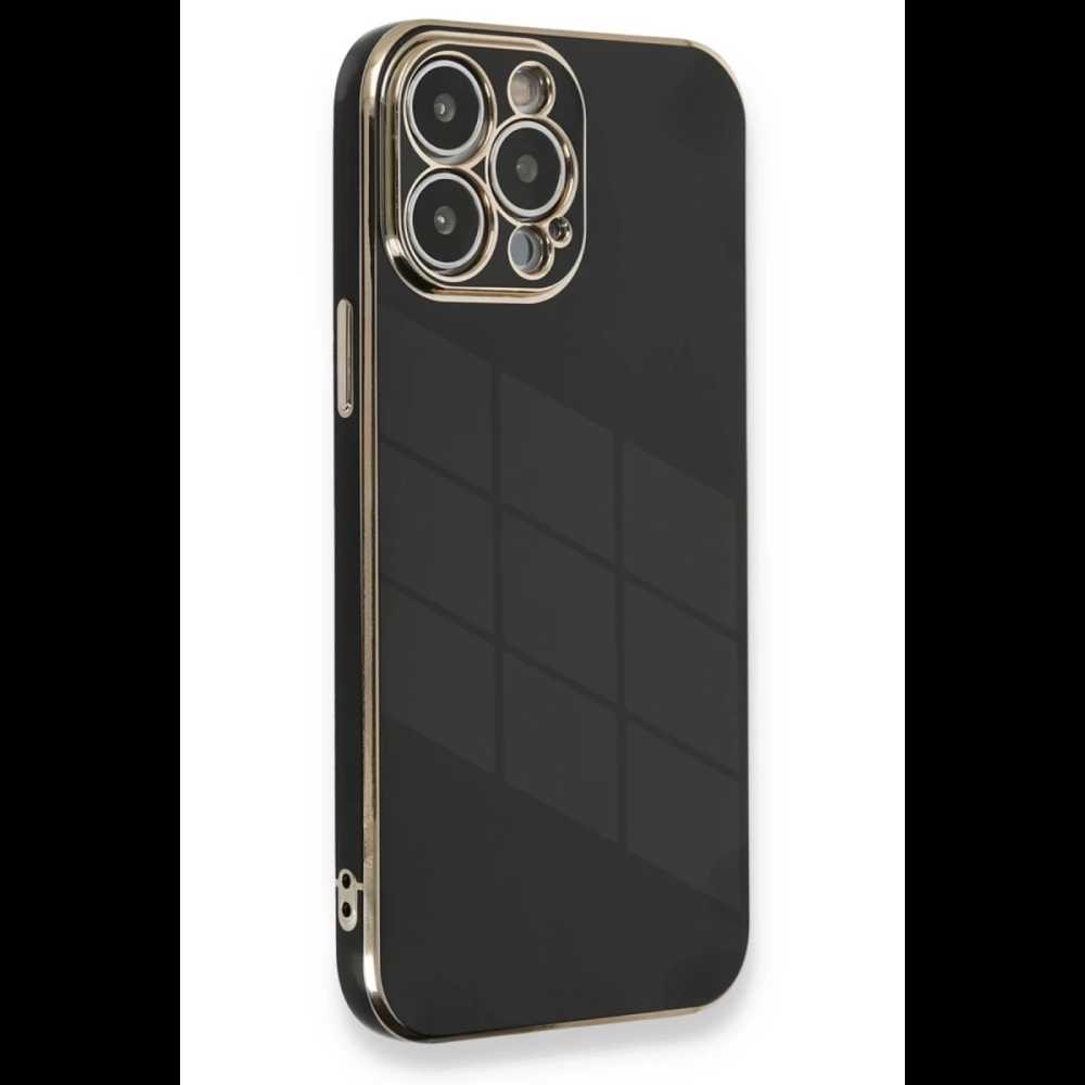 Apple iPhone 13 Pro Max Kılıf Volet Silikon - Siyah