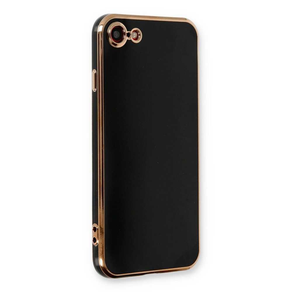 Apple İphone 7 Kılıf Volet Silikon - Siyah