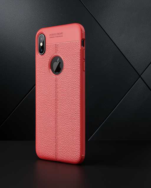 Apple İphone X Kılıf Auto Focus Kapak - Kırmızı