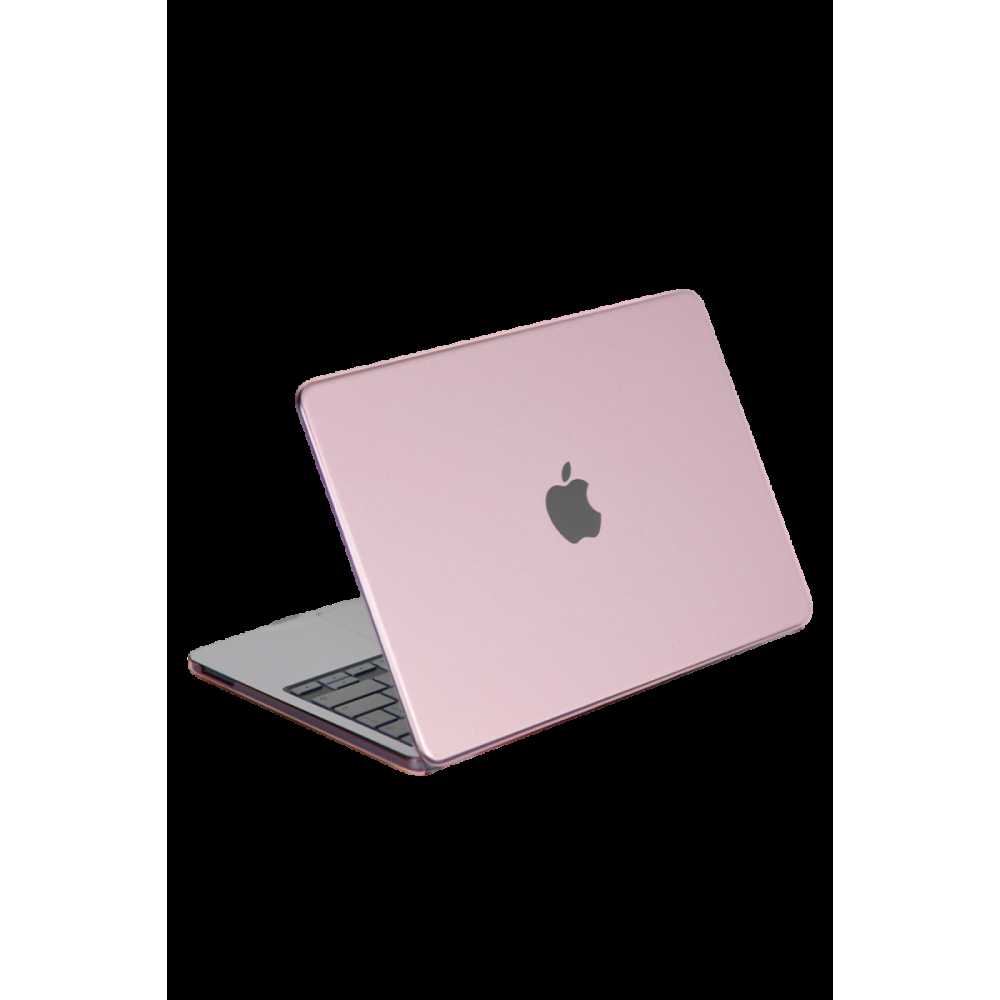 Apple MacBook Neo Şeffaf Macbook Kapak - Pembe