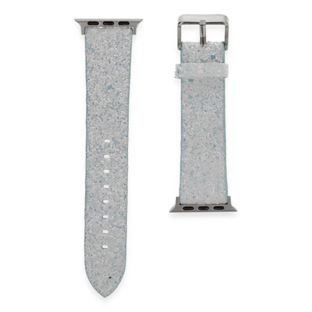 Apple Watch 38mm Ry Taşlı Kordon - Mavi