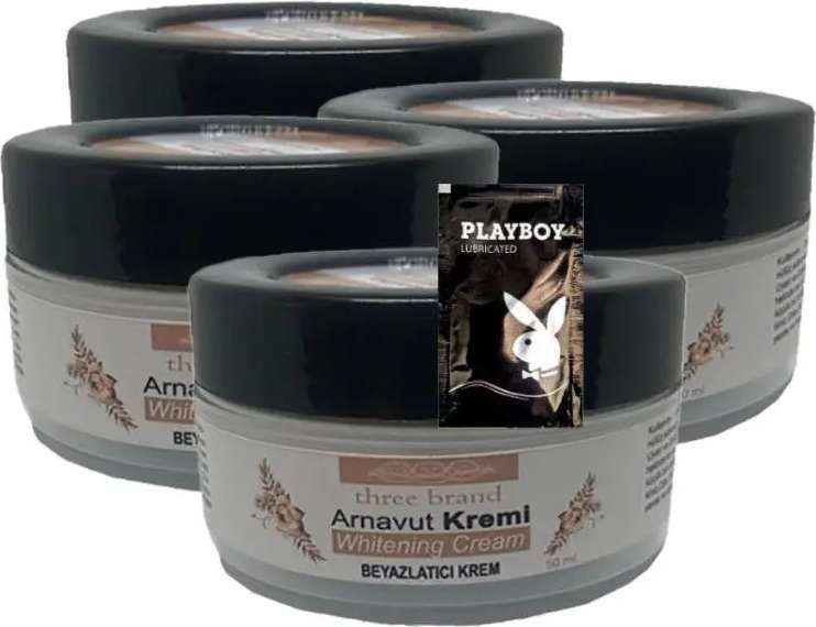 Arnavut Kremi 4X50 ml Cilt Masaj Bakım Kremi 1 Adet Jel ile