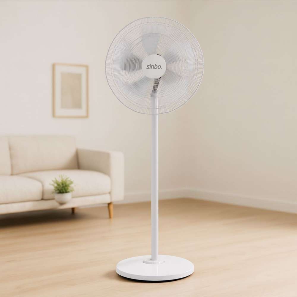 Ayaklı vantilatör 5 kanat 18'' (yaklaşık 45 cm) Sessiz 3 Kademe 140 cm