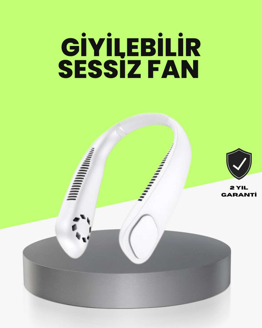 Bıçaksız Güvenli Tasarımlı Sessiz Boyun Fanı