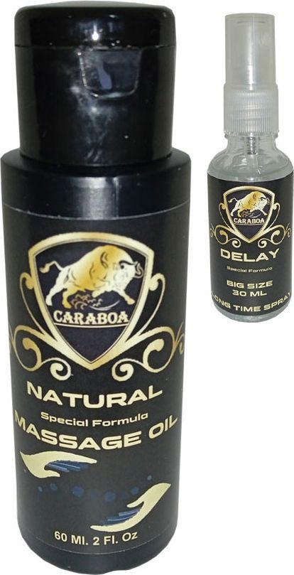 Caraboa 60 ml Masaj Yağı Yanında 30 ml Delaysprey
