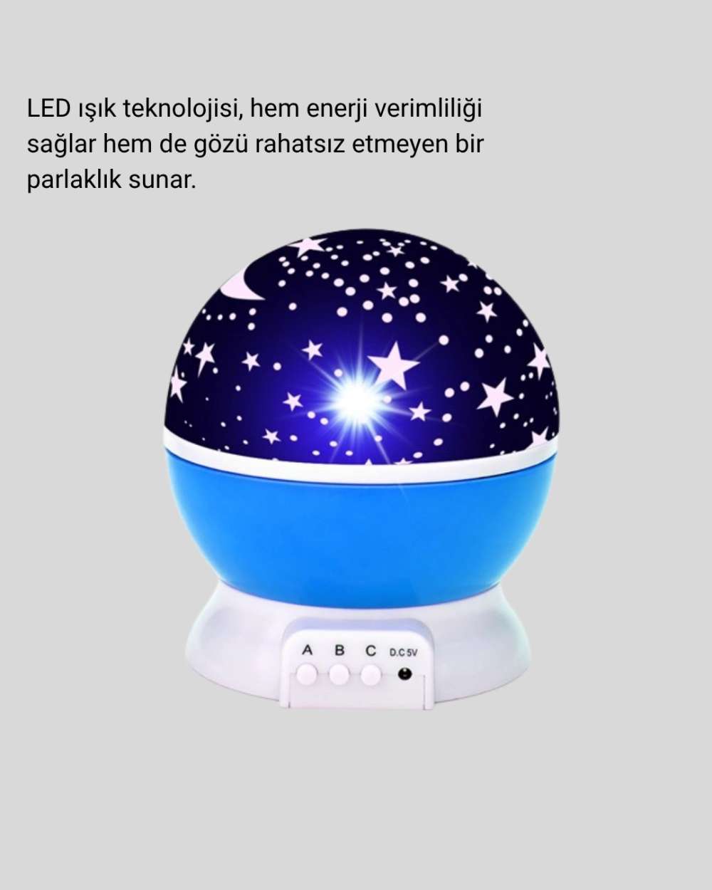 Çocuk Odası İçin Renkli LED Gece Lambası 6 Işık Modu