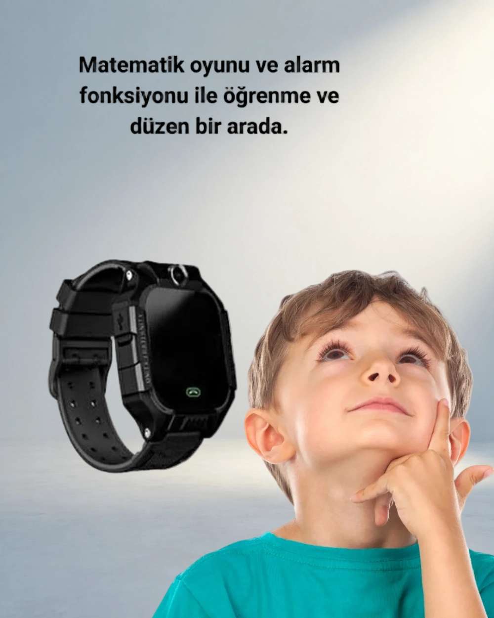 Çocuklar İçin Akıllı Takip Saati Siyah 1 Adet