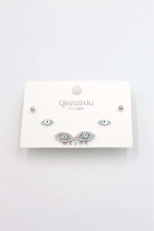 Çoklu Set Küpe - Gümüş