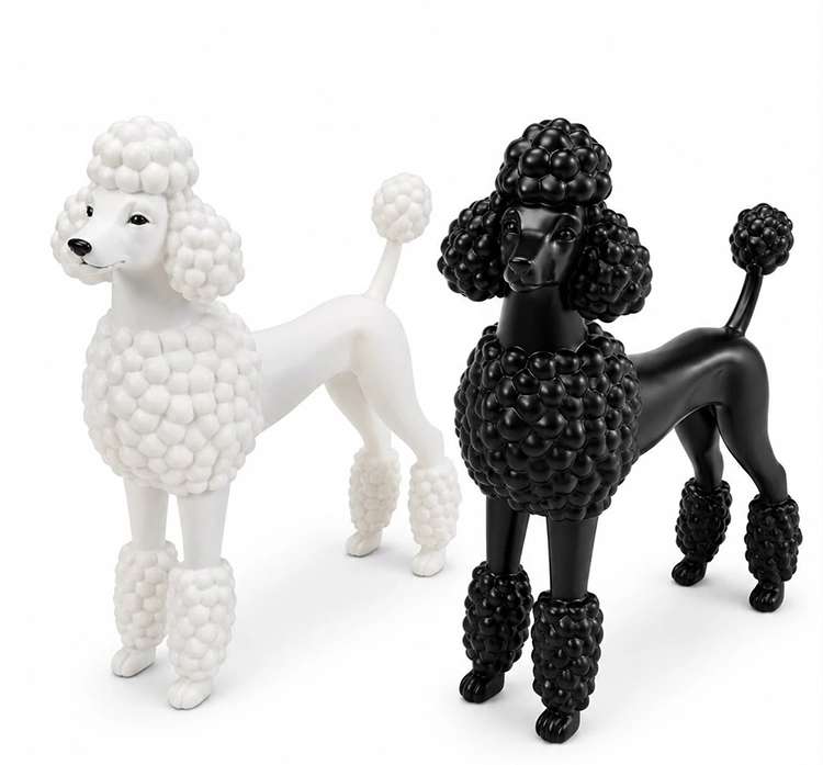 Dekoratif Kaniş Köpek Biblosu Polyester Masa Üstü Obje Alk5305