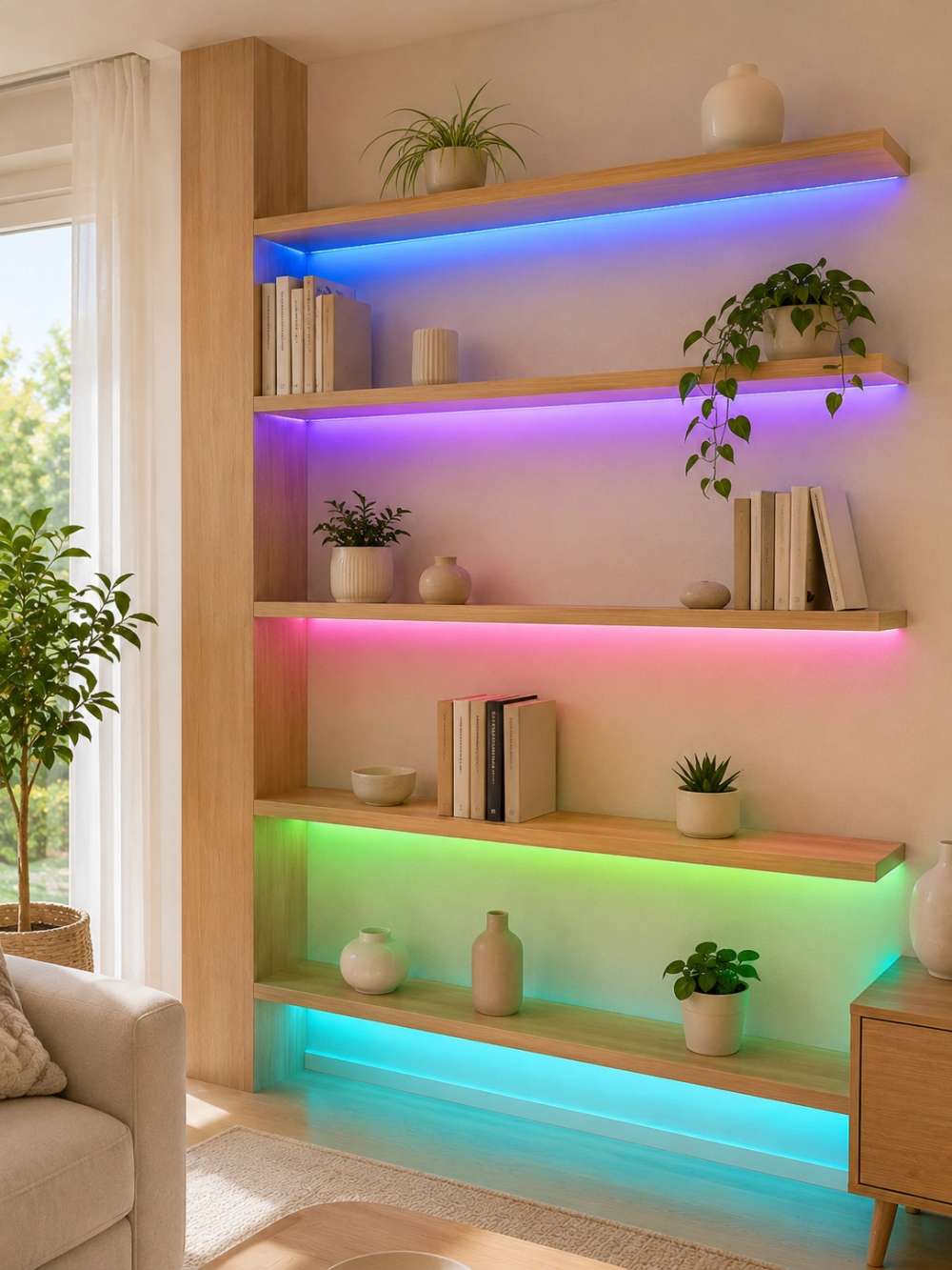 Dekoratif RGB LED Şerit 5 Metre Uzaktan Kumanda ile