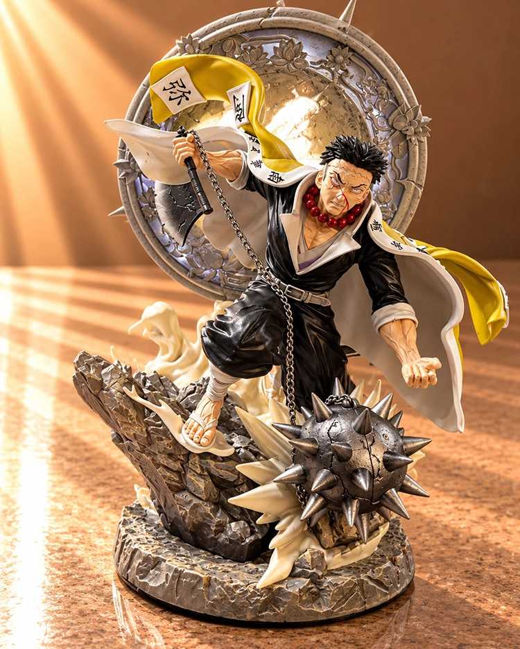 Demon Slayer Gyomei Himejima Taş Hashirası Savaş Efektli Anime Figürü Ledli Alk6604