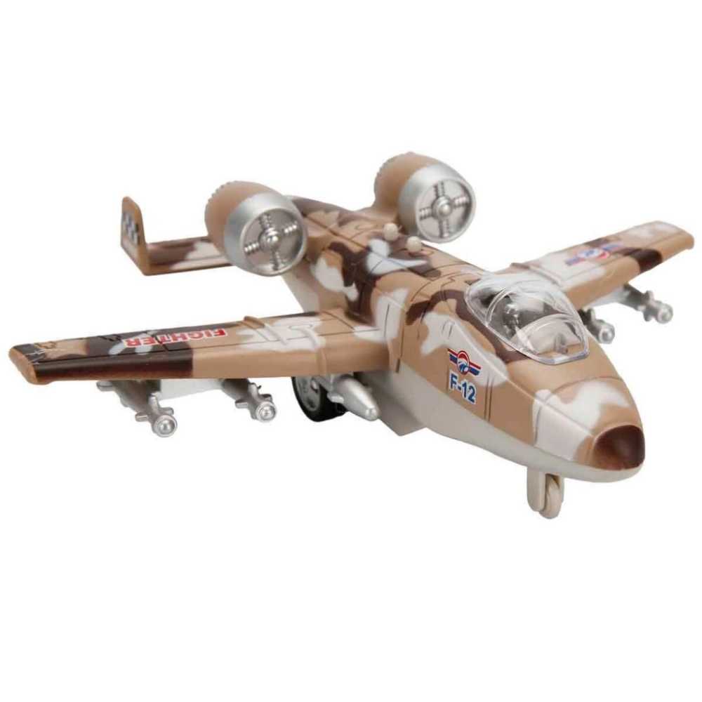 Die Cast Sesli Işıklı Savaş Uçağı 1 Adet
