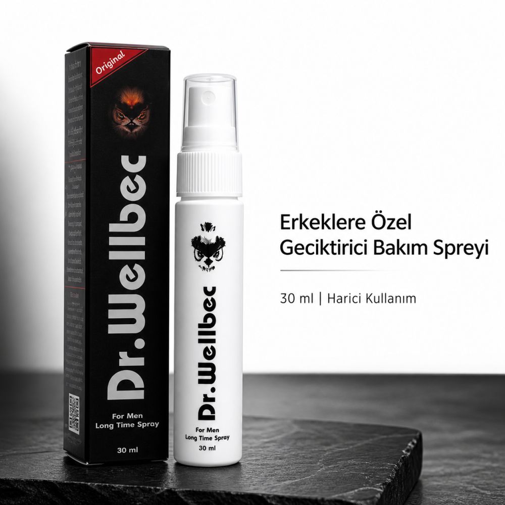 Dr. Wellbec Erkeklere Özel Geciktirici Bakım Spreyi 30 ml