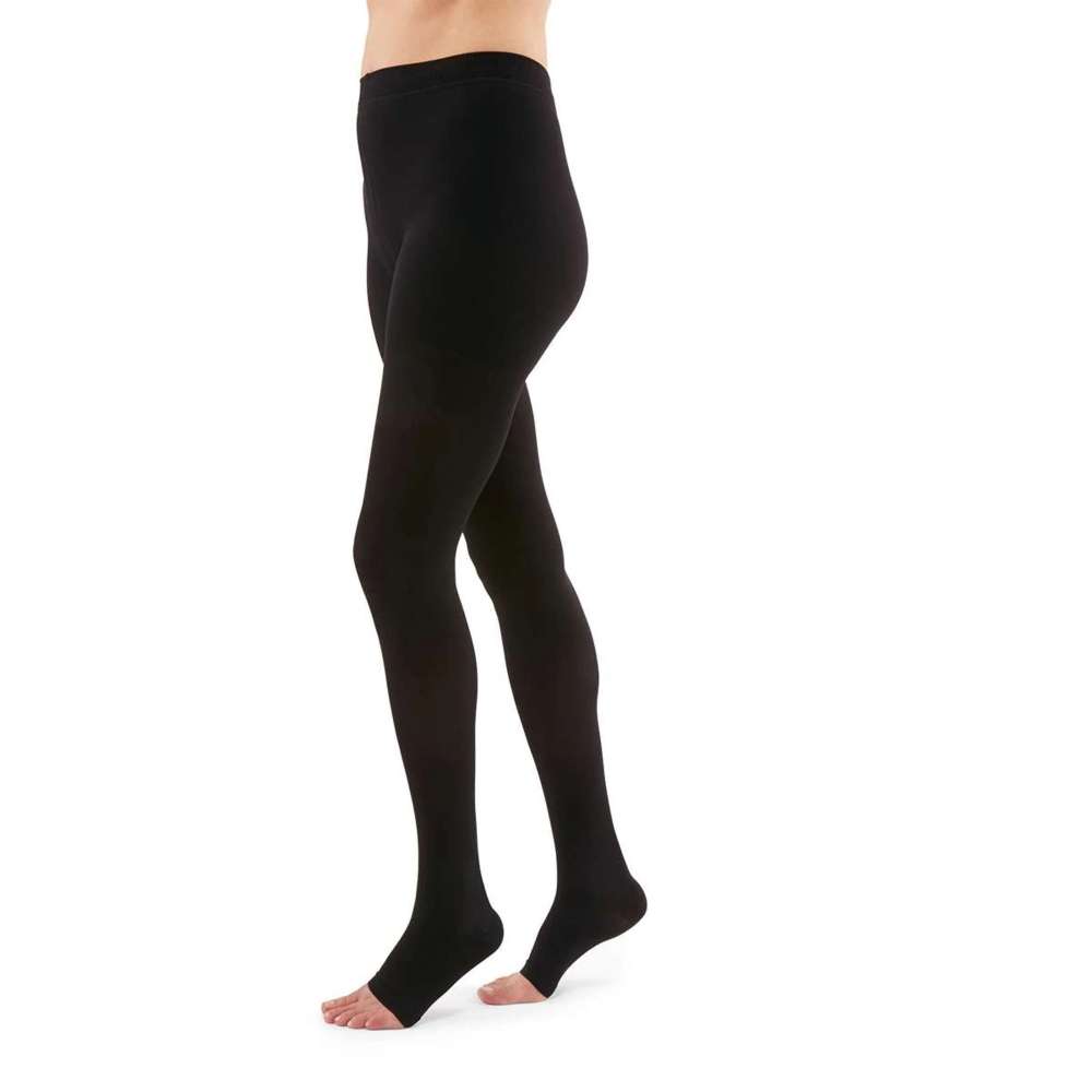 Duomed Külotlu Varis Çorabı - CCL1 - Burnu Açık - Siyah - Medium