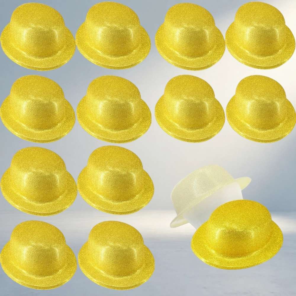 Eğlenceli Altın Renk Melon Parti Şapkası Seti