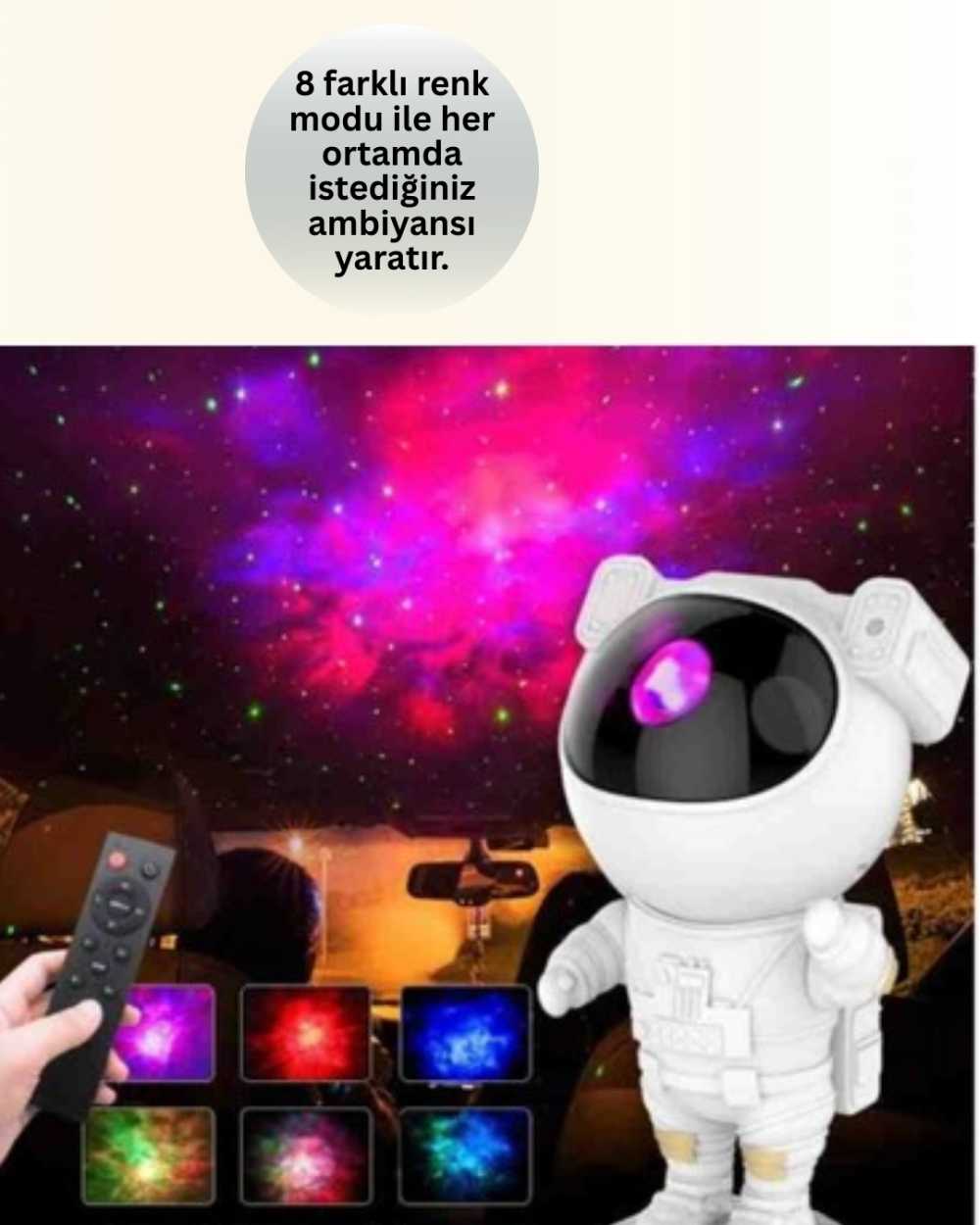 Eğlenceli Atmosfer Yaratıcı Bluetooth Projeksiyon Cihazı