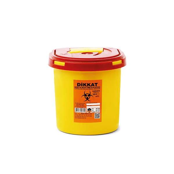 Enfekte Tıbbi Atık Kovası - 1.3 lt