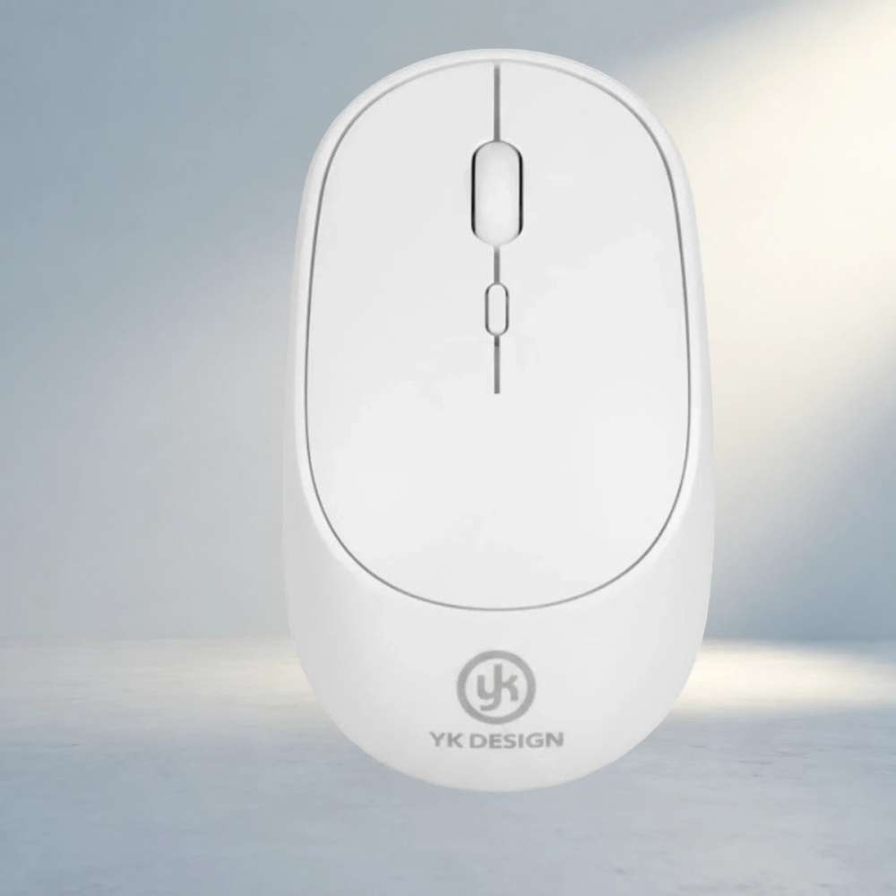 Ergonomik Beyaz Kablosuz Mouse USB Alıcılı Ofis Oyun İçin