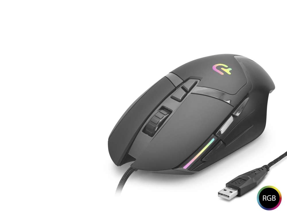 Ergonomik RGB Oyun Mouse 7200 Dpi 7 Tuş Siyah