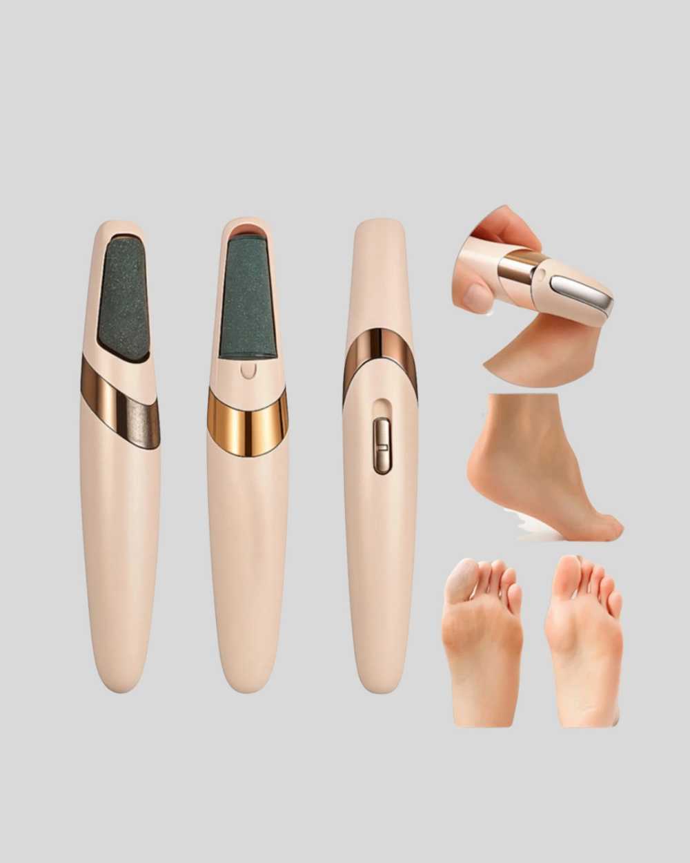 Ergonomik Şarjlı Topuk Törpüsü 2 Hız ile