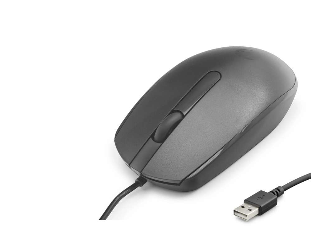 Ergonomik Siyah Optik Mouse 1200 Dpi Kablolu USB