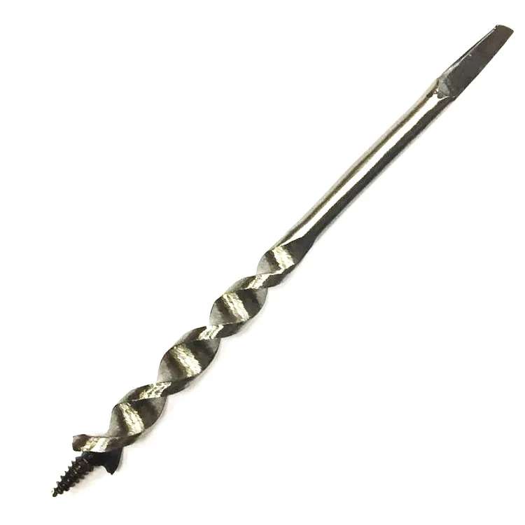 Fenerli Ahşap Burgu El, Matkap Ucu - Dört Köşe 22 Mm
