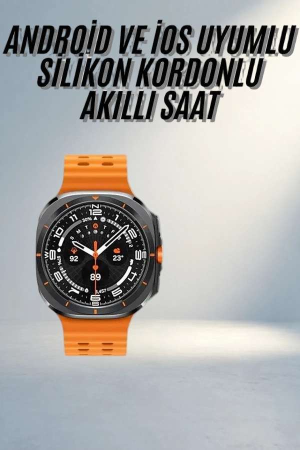 Fonksiyonel Akıllı Saat 47 MM Titreşimli Adım Sayar